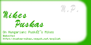 mikes puskas business card